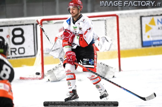 2021-02-06 Valpellice Bulldogs-Hockey Vinschgau Eisfix 7324 Moreno Antonio Rosso